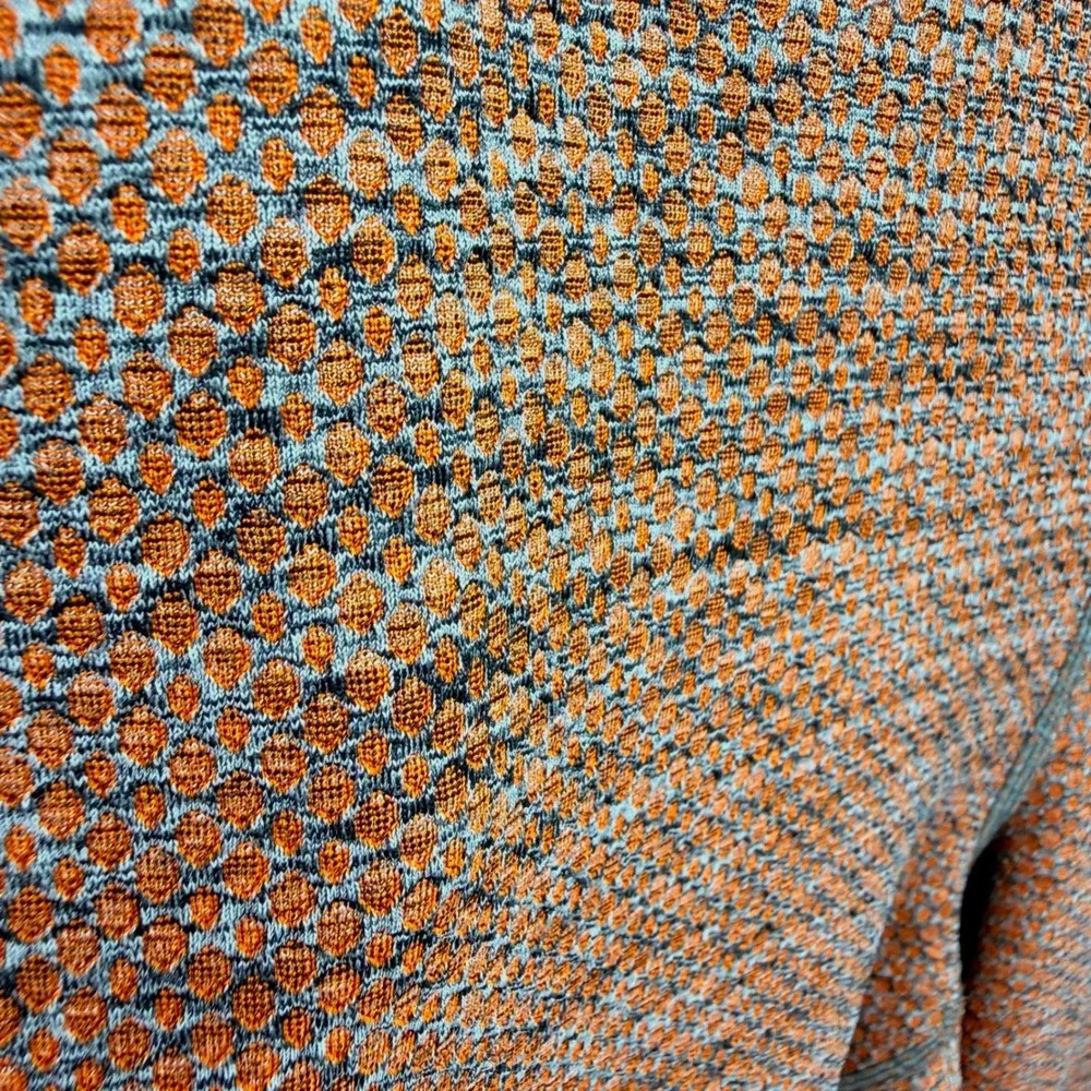 FP Movement Free People Orange‎ Honeycomb Ruffle Kick Flare Leggings Large